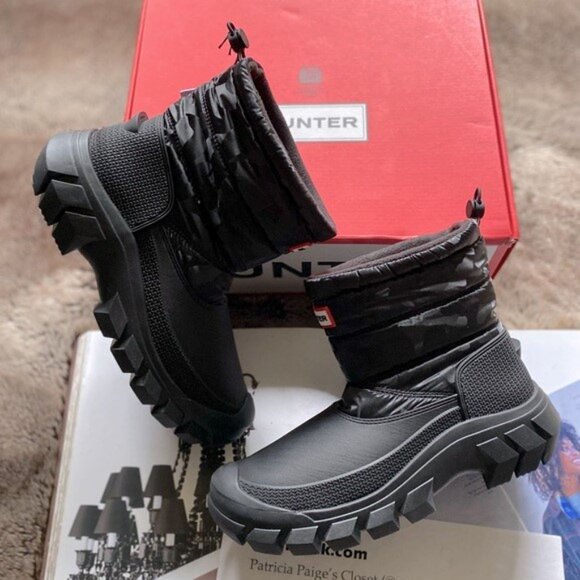 Hunter Intrepid Insulated Camo Short Snow Boots - Picture 4 of 13